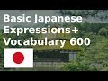 Basic Japanese Expressions+Vocabulary 600