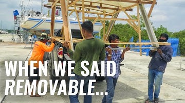 HET BOUWEN VAN EEN HARDE DODGER Pt 2 - ZEILEN VOLG DE BOOT Ep 107