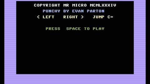 Punchy Review for the Commodore 16 Plus/4 by John Gage