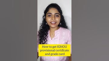 HOW TO GET PROVISIONAL CERTIFICATE AND GRADE CARD || #ignoualerts #certificate #ignoumalayalam