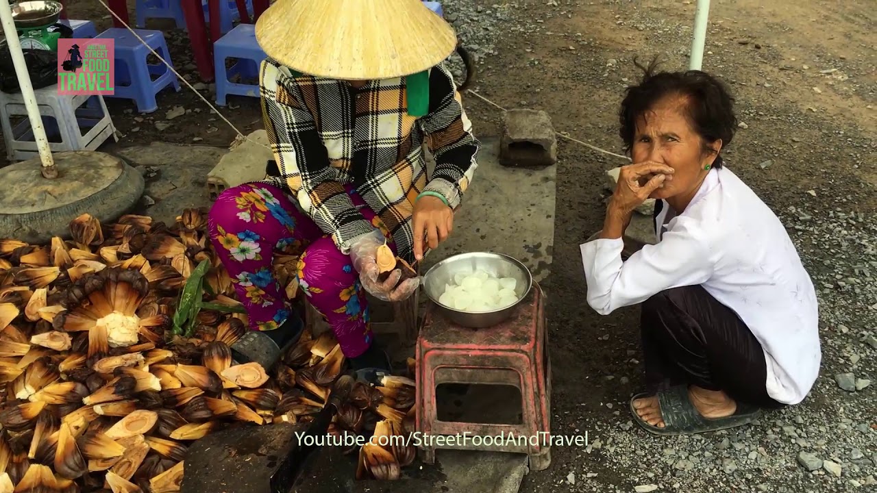Street Food Vietnam 2019 - Nipa Palm Fruit [ Dua Nuoc ] | Street Food And Travel