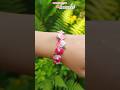 diy wool flower bracelet #shorts #diy #viralvideo #trending #woolencraft #crochet #diybracelet #gift