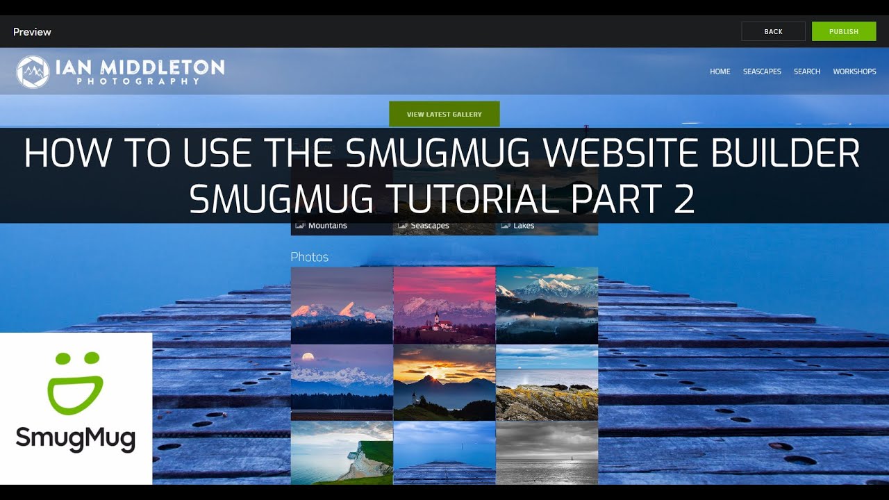 how-to-build-a-website-with-smugmug-smugmug-tutorial-pt-2-youtube