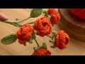 Crochet Miniature Rose 🌹