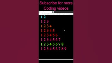 Triangle Number Pattern Printing Program #shorts
