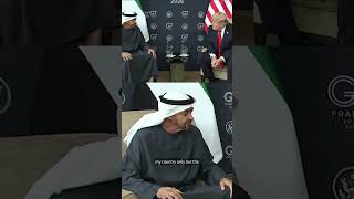 Trump jokes about UAE leader Sheikh Mohamed bin Zayed Al Nahyan being 'so rich' at G7 summit
