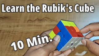 Learn How To Solve a Rubik's Cube In 10 Minutes (In Hindi) Beginner Tutorial