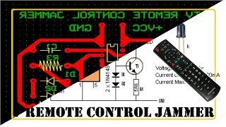 PCB Layout Of TV REMOTE CONTROL JAMMER PROJECT #41 screenshot 5