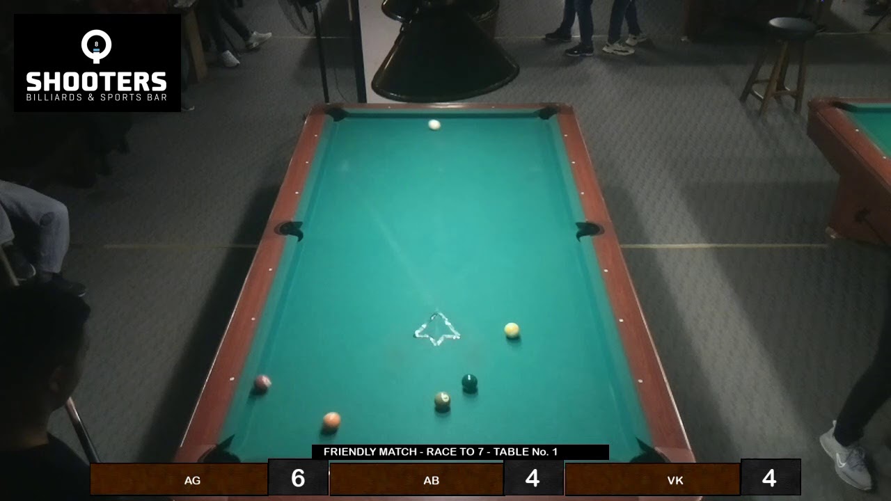 Shooters Billiards & Sports Bar Table 1 Live Stream YouTube