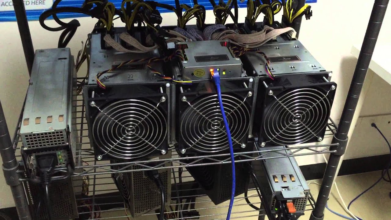 ITOP Corp Antminer S5+ , 7700G bitminer is running - YouTube