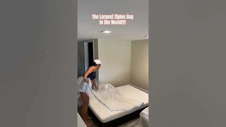 putting my mattress in a ziploc bag 🤔 |  bed storage hack #shorts #bed #hacks #amazonfinds