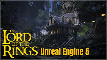 Lord of the Rings in UNREAL ENGINE 5: Elven City - Night Time