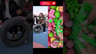 Tekerlek kezbanın başına bela oldu #shortsvideo