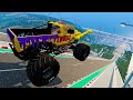 Crazy Avenger Monster Truck Stunts &amp; Jumps in BeamNG Drive Gameplay!