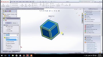 How to apply shell in solidworks