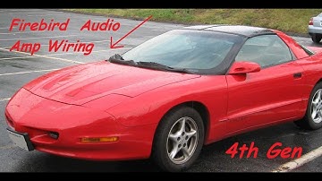 1998 Firebird Stereo Install with amp and sub