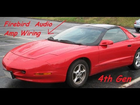 1998 Firebird Stereo Install with amp and sub