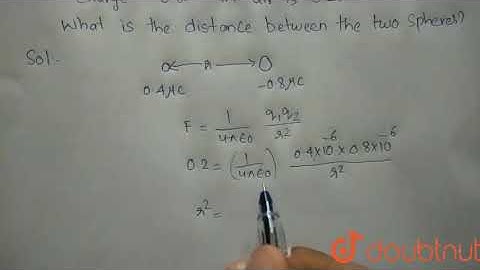 The electrostatic force on a small sphere of charge `0.4 muC` due to | Class 12 Physics | Doubtnut