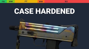 MAC-10 Case Hardened - Skin Float And Wear Preview