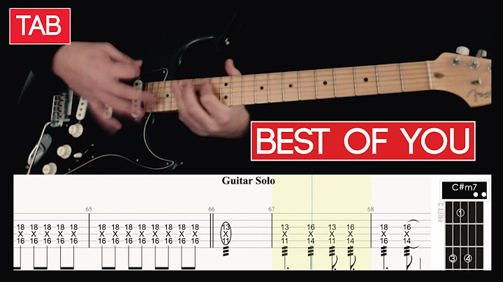 Best of You Guitar version - Guitar performance video thumbnail