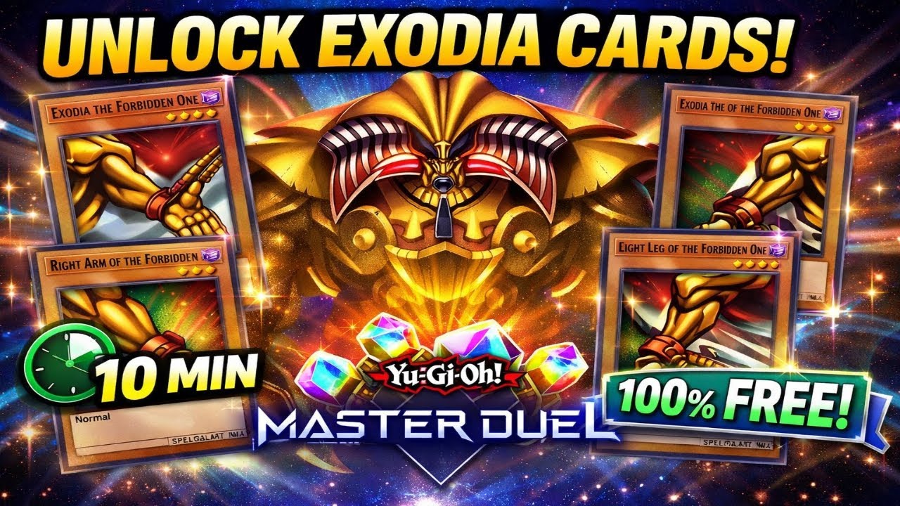 Unlock Exodia in Yu-Gi-Oh! Master Duel in 10 Minutes (100% FREE)