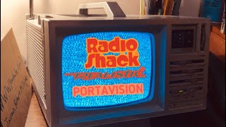 Rare 1986 RadioShack TV Realistic Portavision Portable 5