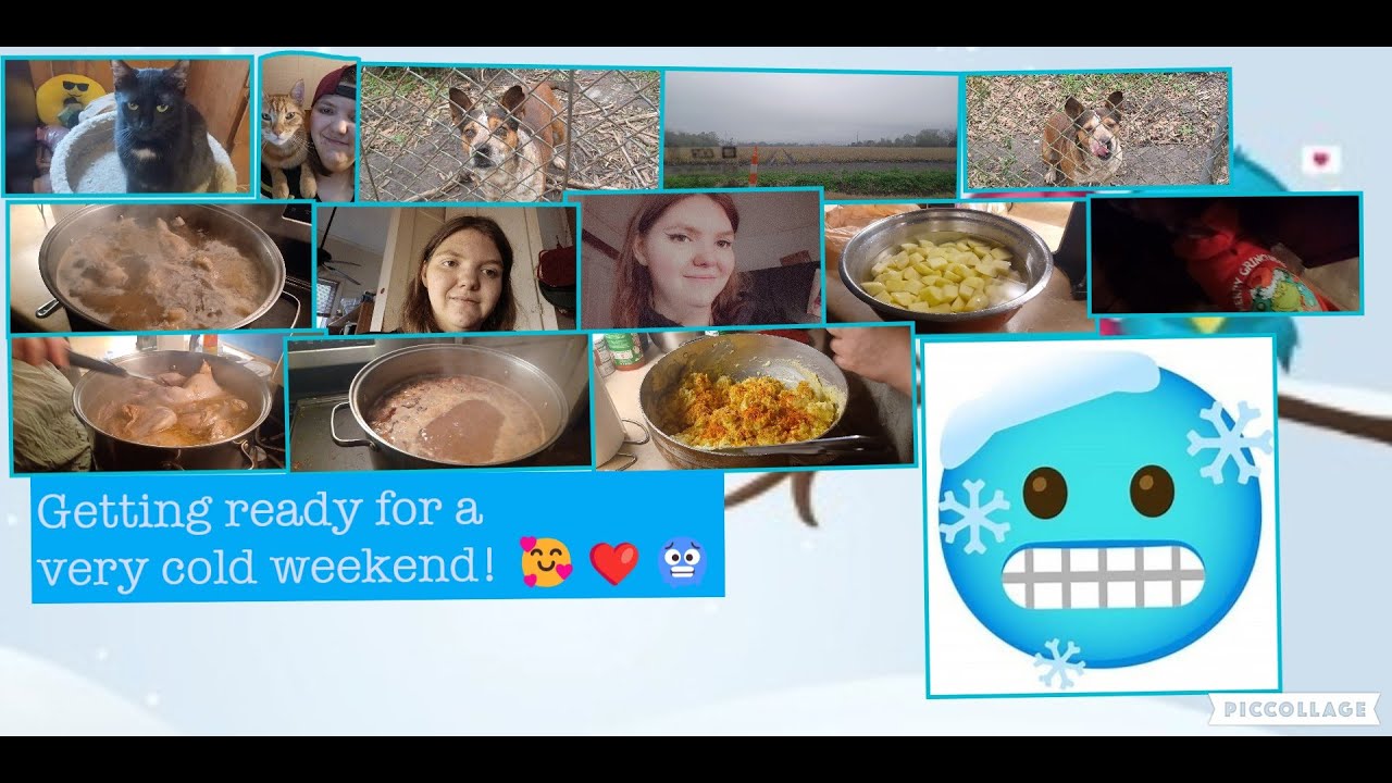 Getting ready for a very cold weekend! 