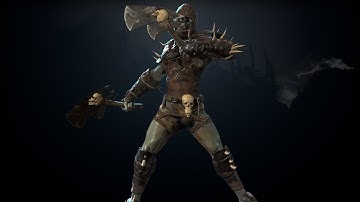 Unreal engine Orc preview