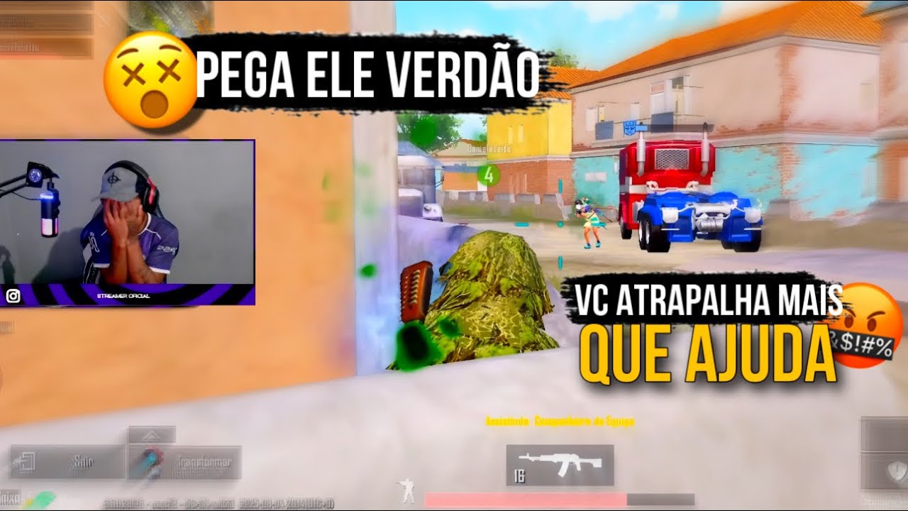 VERDAO TIUTOU POR QUE TENTTEI AJUDAR SQUAD ALEATORIO pubg mobile