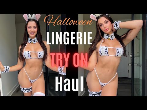 SEXY Halloween Lingerie Try On Haul!