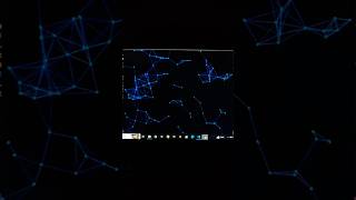 I Created 120 Particles Connected by Python 🤯🐍 | Python Animation #coding #python #visualprogramming