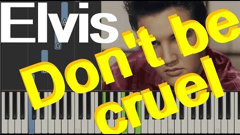 Don't Be Cruel Piano version - Piano performance video thumbnail