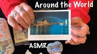 ASMR "Around the World" Soft spoken show & tell/Magazines/gifts/candy/stickers/letters/souvenirs screenshot 1