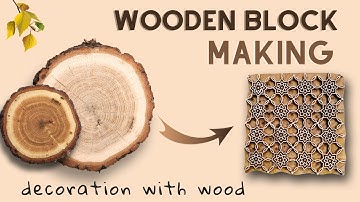 Making of Abstract wooden block 2 | Easy DIY tutorial | Spring, Summer decorate with me 2023