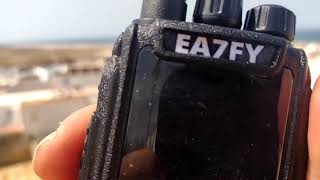 QSO EA7FY, EA7AIS, EA8DIZ vía repetidor UHF Tenerife
