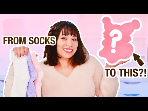 TURNING SOCKS INTO A PLUSH?! | PLUSHY MAKING #1
