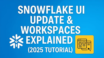 ❄️ Snowflake UI Update & Workspaces Explained (2025): SnowSight New Features Tour in 10 minutes 🚀
