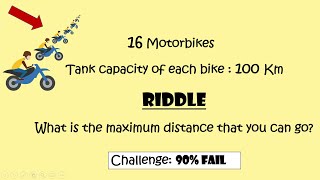 Interview Riddle - 16 Bikes || Logic and Optimization Puzzle