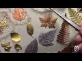 Gilding Pressed Leaves | Adding Foil to Foliage | Use for Embellishments, Cards, Tags and More...
