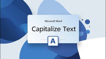 How to Easily Capitalize Text in MS Word || Virtual Comrade