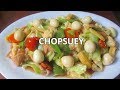 Chopsuey Recipe with Quail Eggs