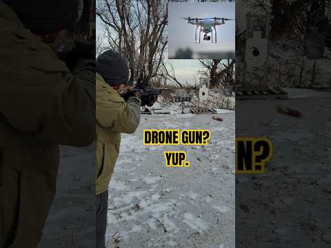Drone Gun 12ga Setup you thought was dumb  #shotgun #12ga #drone #shorts