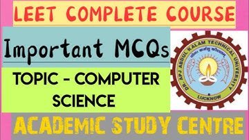 LEET IMPORTANT MCQS || LEET IMPORTANT OBJECTIVE || LEET COMPLETE COURSE || ACADEMIC STUDY CENTRE|