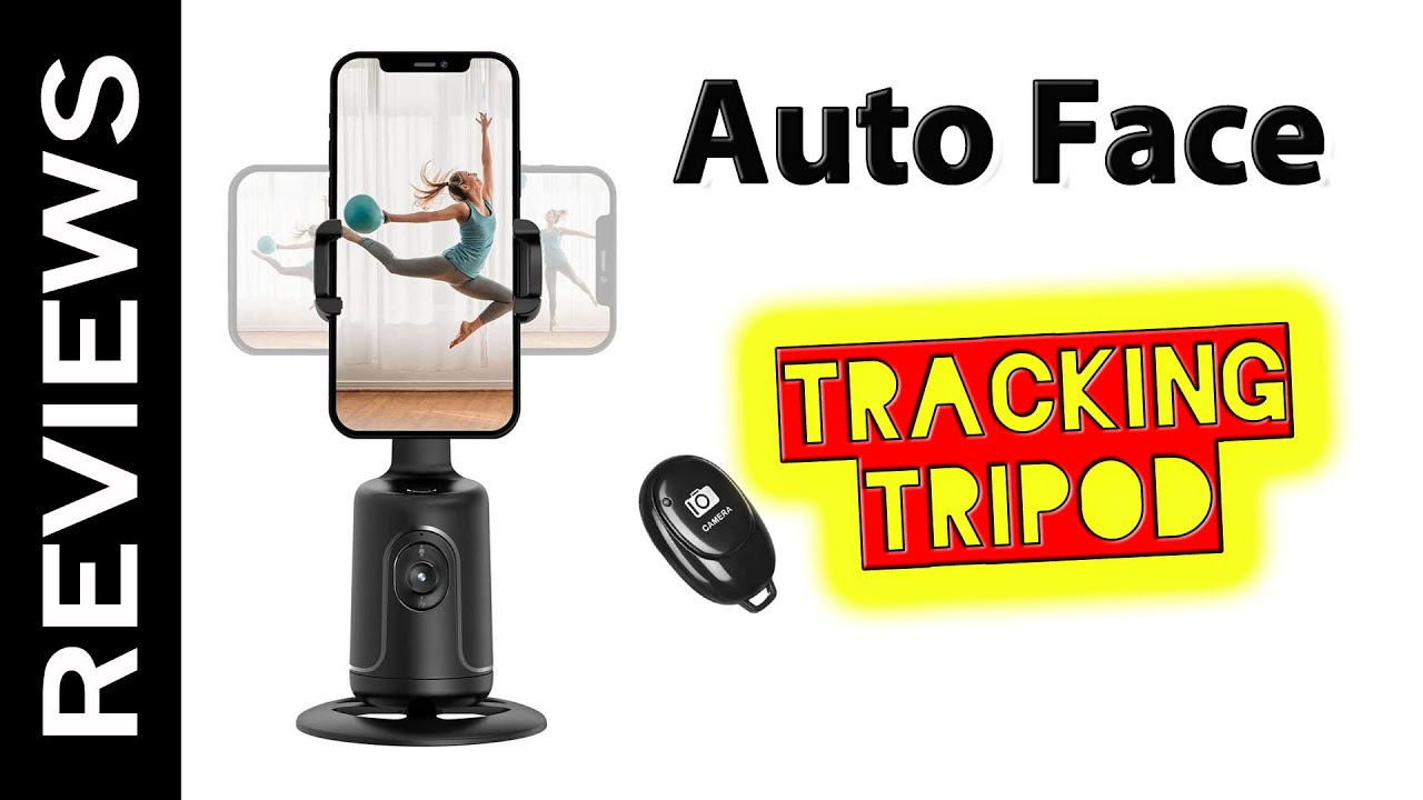 Auto Face Tracking Tripod for iPhone and Android, 360° Rotation