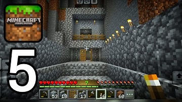 Minecraft: Pocket Edition - Gameplay Walkthrough Part 5 (iOS, Android) | House Making Tutorial |