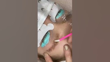 Lash Lift & Brow Lamination time-lapse | shorts