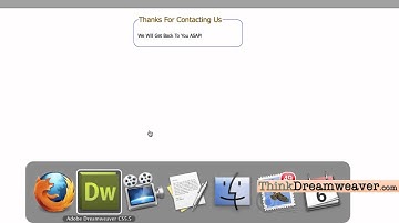 Dreamweaver CSS5.5 Tutorial PHP forms email contact form validation code part 3