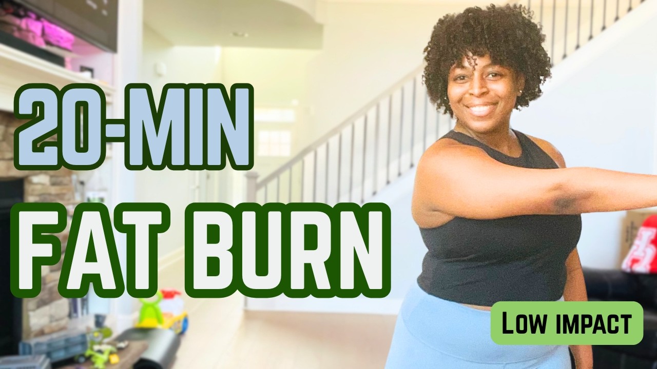20-Minute Low Impact Fat Burn Walk for Busy Moms | Beginner Indoor Cardio (No Jumping)