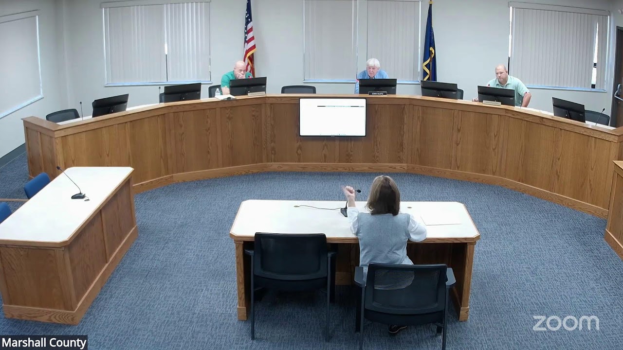 Marshall County Commissioner Meeting Public Hearing Owner Occupied Housing Grant