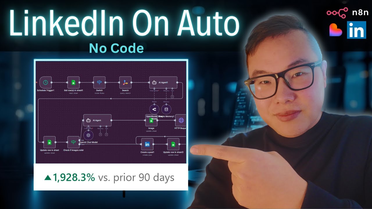 I Built This No-Code Automation Fast and It Blew Up My LinkedIn Reach